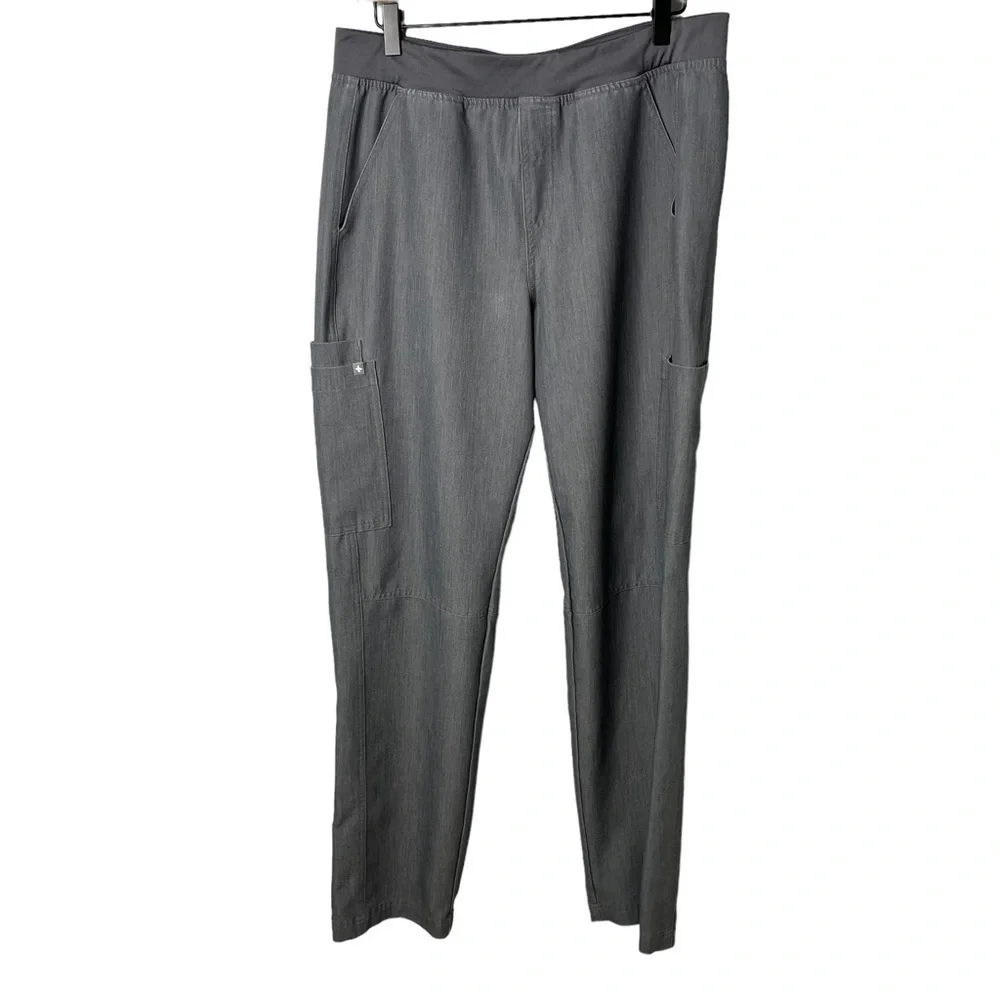 Figs Axim Cargo Scrub Pants Graphite Gray Size Medium Style T2001 Medical